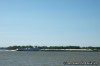 Barge on the Mississippi River at Alton Illinois