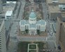 View of the Old Courthouse from the top of the Arch