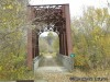 An original train bridge on the Katy Trail over the Auxvasse Creek