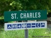 Sign on the Katy Trail for St Charles