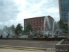The "Meeting of the Waters" fountain in Aloe Plaza