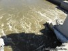 Looking 80 feet down to the swirling waters of the Mississippi!