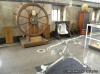 The wheel and bell (dated 1906) from the Cruiser U.S.S. St. Louis