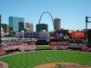 View of downtown St Louis from Busch Stadium