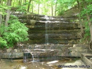 Dripping Falls at Creve Coeur Lake Memorial Park The Dripping Falls at Creve Coeur Lake Memorial Park