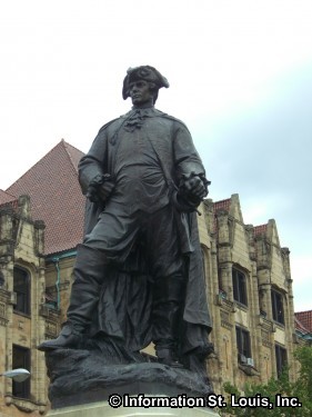 Pierre Laclede statue at St. Louis City Hall Pierre Laclede